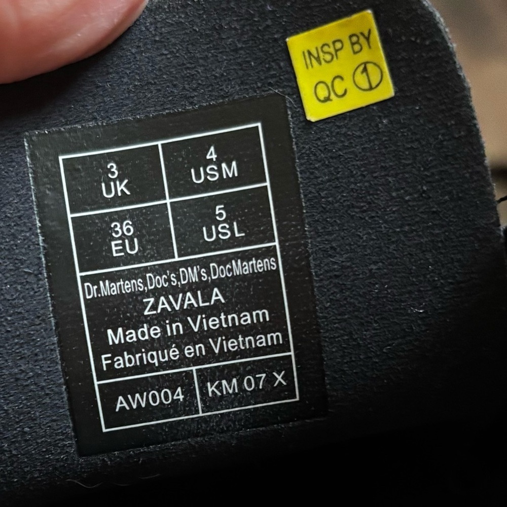 Dr. Martens Black Boots with Yellow Stitching - Picture 7 of 8